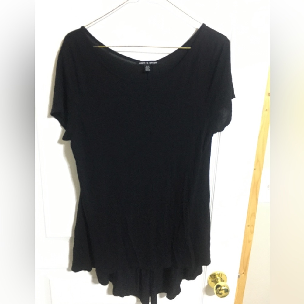 Black jersey top